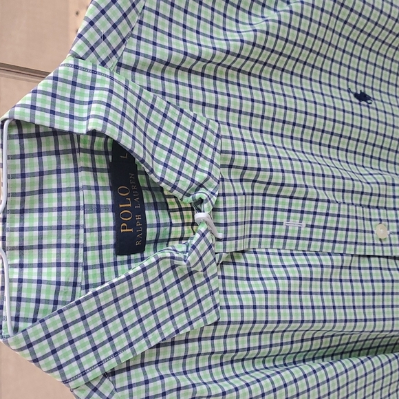 Polo Long Sleve Button Down Polo Shirt - Picture 2 of 3